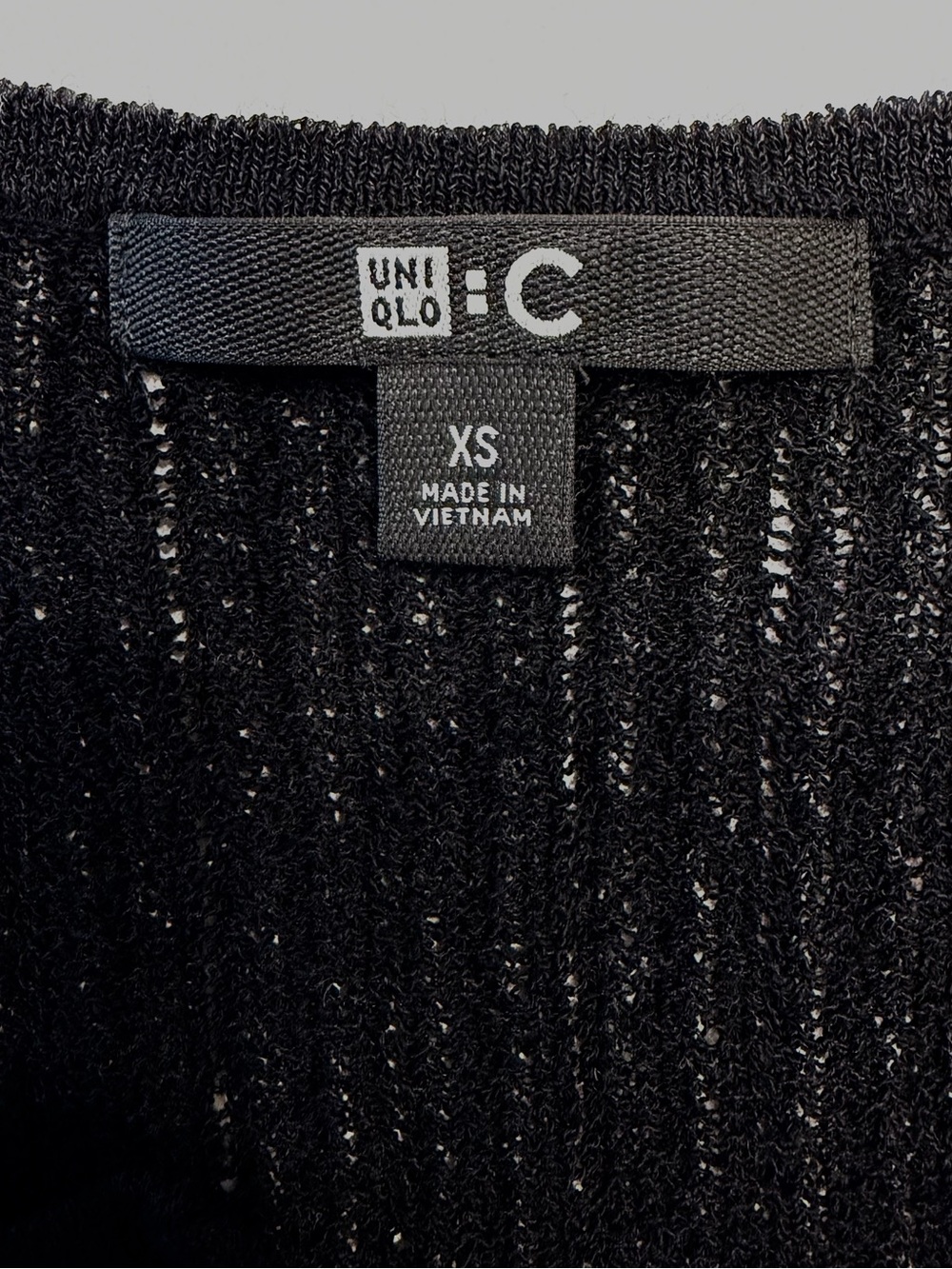 Uniqlo lace key neck half-sleeve short sweater - Picture 2 of 10